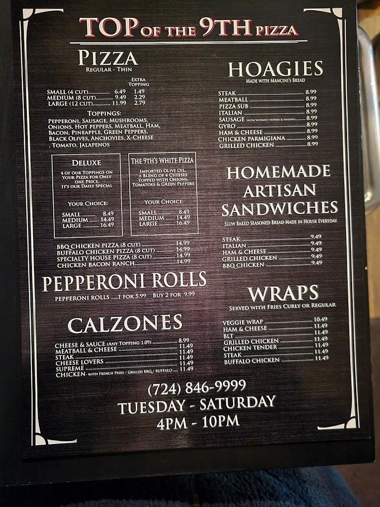 Top of the Ninth Menu image 1